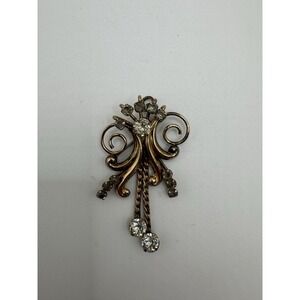 Vintage DeCurtis Swirl 1/20 12k GF Brooch/Pendant